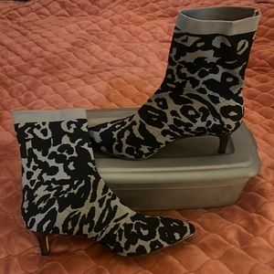 Fitted ankle booties. Never worn size 8.5.